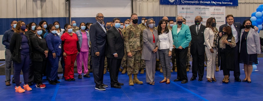 Illinois National Guard troops thanked for work at South Holland Mass Vaccination Site