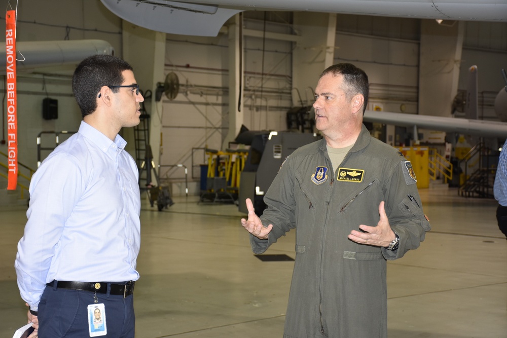 Staff members from Sen. Josh Hawley's office visit the 442d Fighter Wing