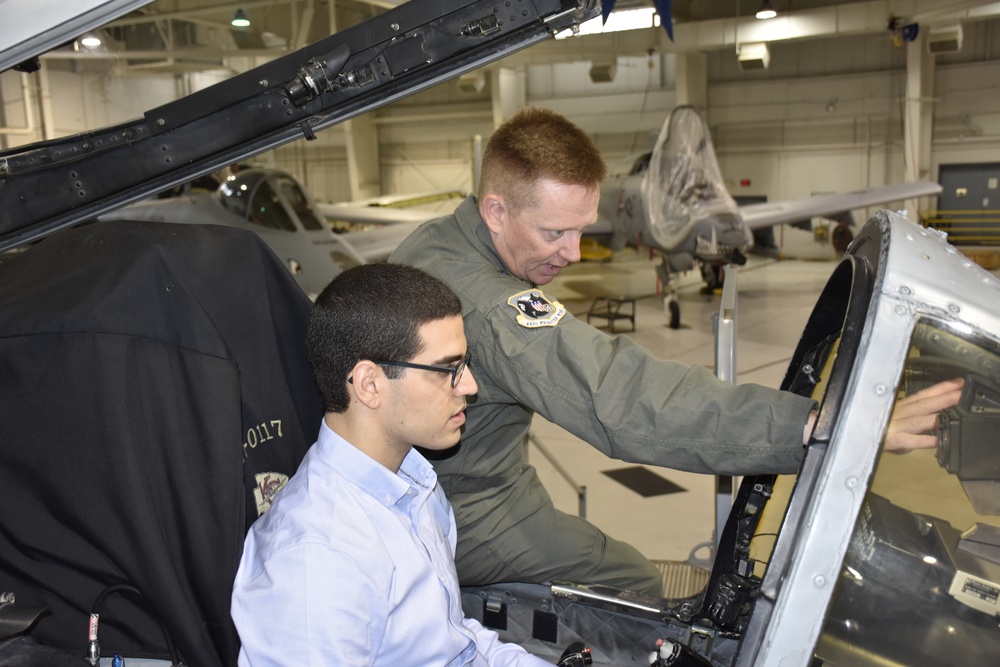 Staff members from Sen. Josh Hawley's office visit the 442d Fighter Wing