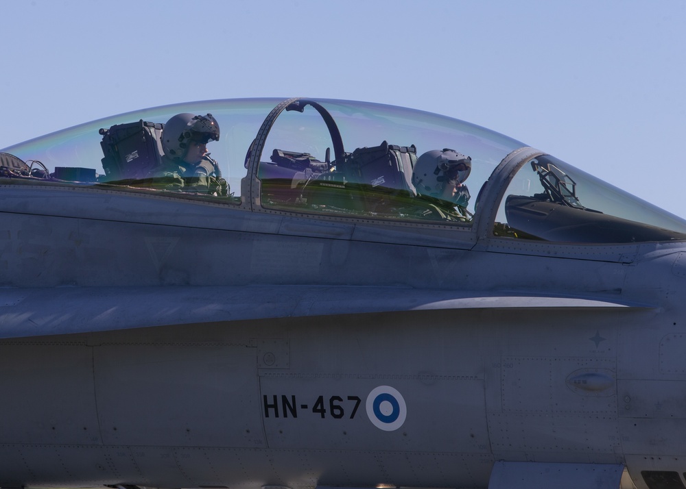 Marines train with Finnish Air Force