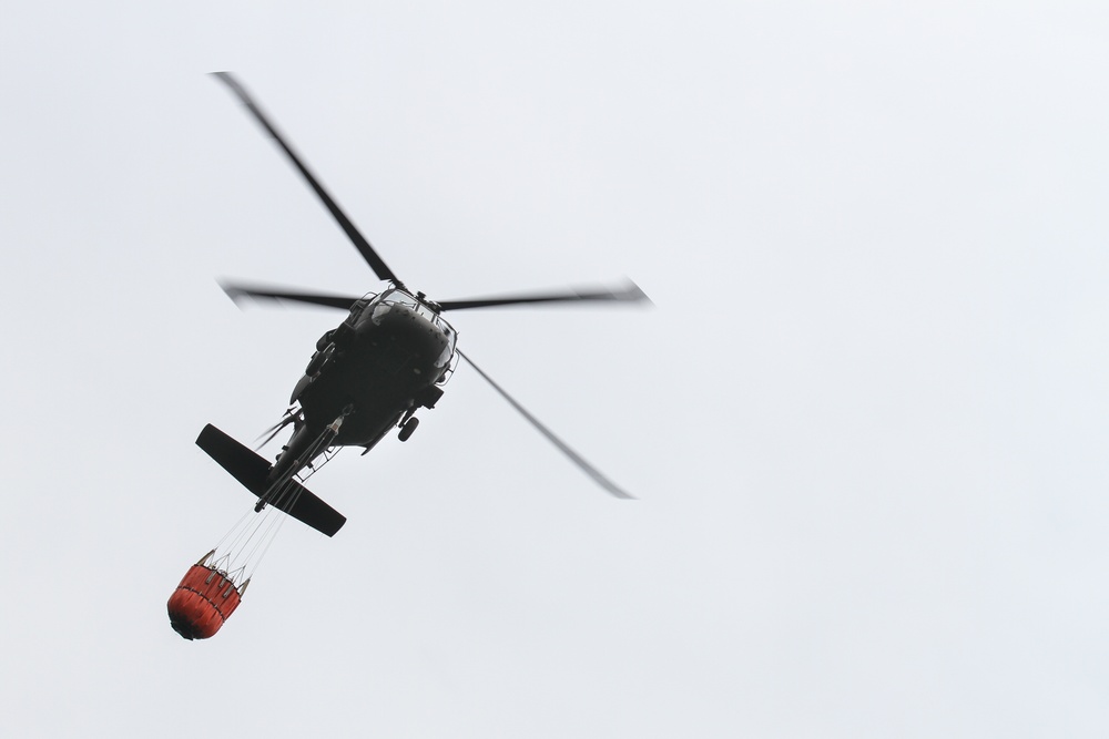 South Carolina National Guard UH-60s helicopters conduct joint-training with South Carolina Forestry Commission firefighters