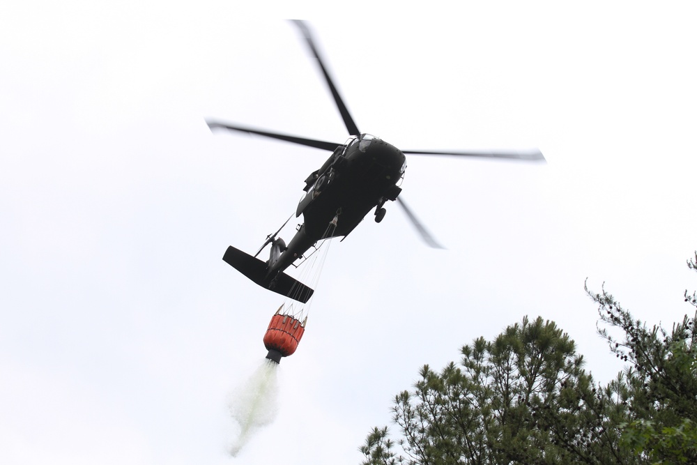 South Carolina National Guard UH-60s helicopters conduct joint-training with South Carolina Forestry Commission firefighters