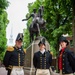 USS Constitution’s Commanding Officer Cmdr. John Benda walks the freedom trail