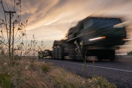 Marines Convoy Across The United States