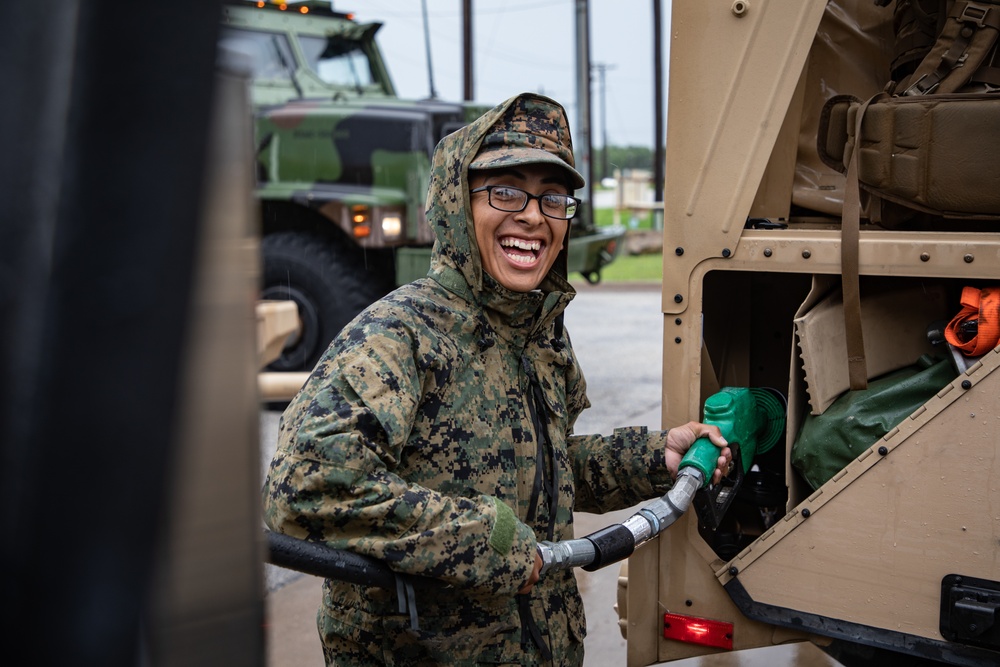 Marines Convoy Across The United States