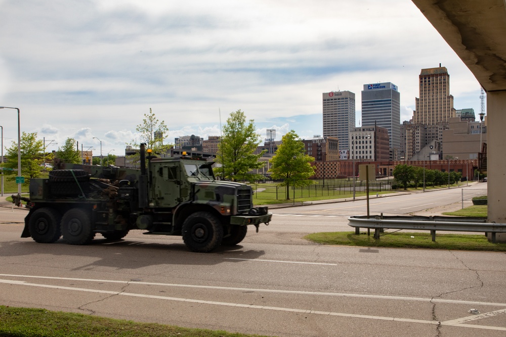 Marines Convoy Across the United States