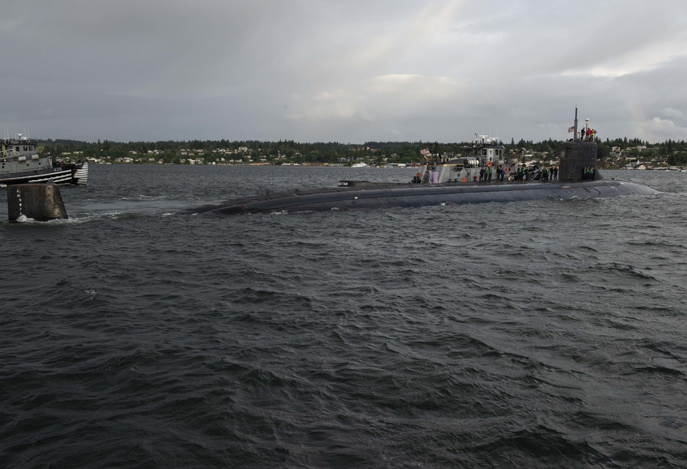 USS Connecticut Deploys