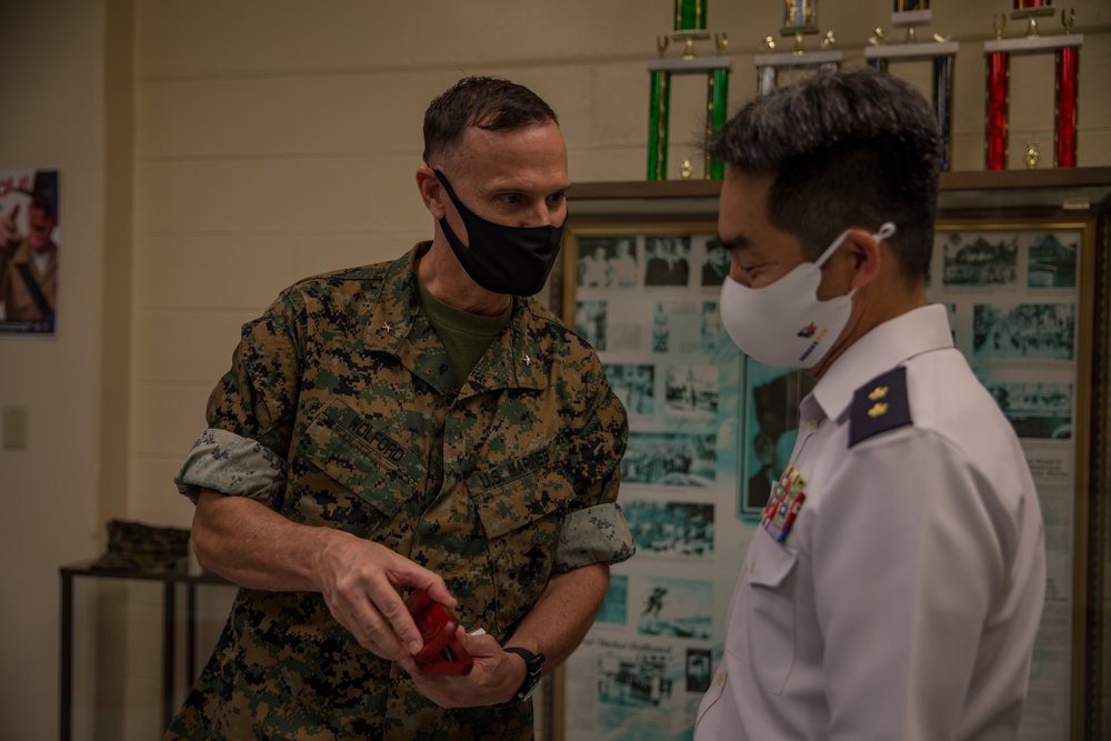 Friends and Allies | JSDF personnel tour 3d MLG history museum