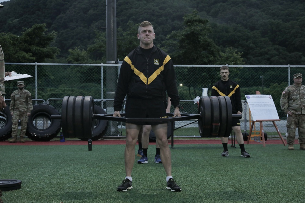 USARPAC BWC 2021: South Korea, Eighth Army, Sgt. Steven Levesque preforms the Dead Lift exercise