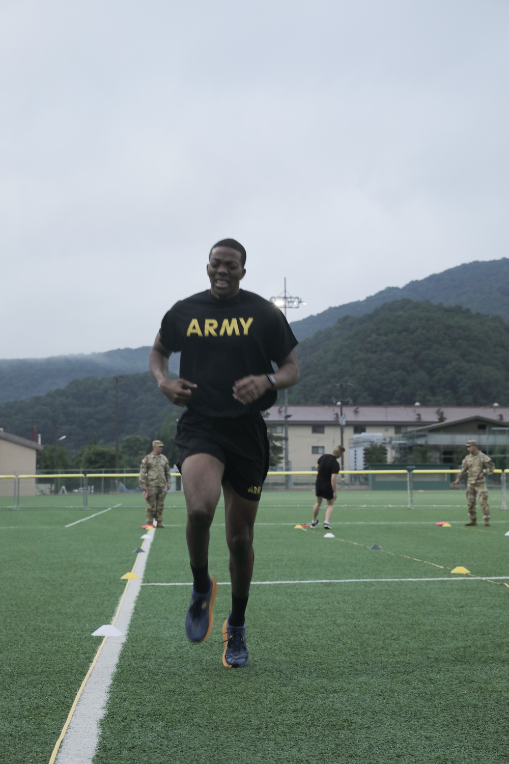 USARPAC BWC 2021: South Korea, United States Army Japan, Sgt. Jamal Walker preforms the Sprint, Drag, Carry exercise