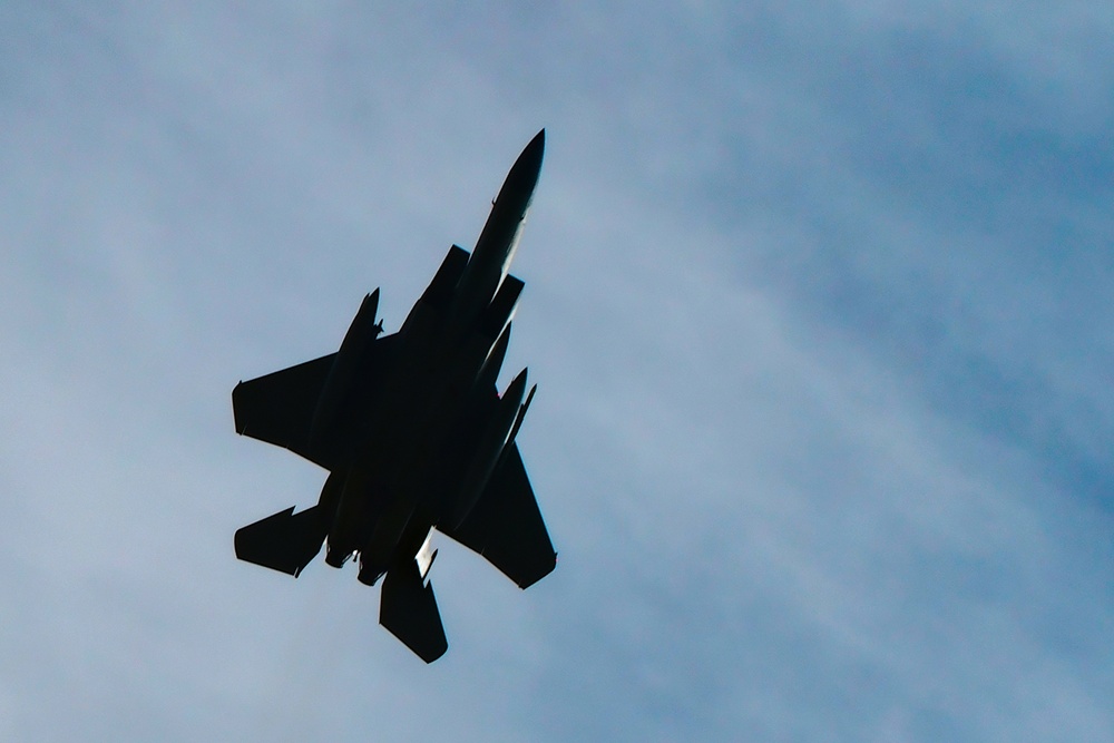 Flying F-15