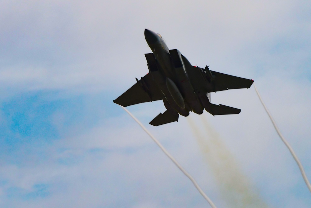 Flying F-15