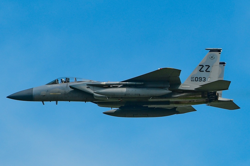 Flying F-15