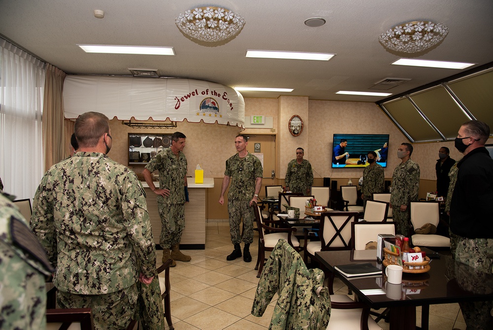 CMC Derek F. Mullenhour awarded at his end of tour at CFAY