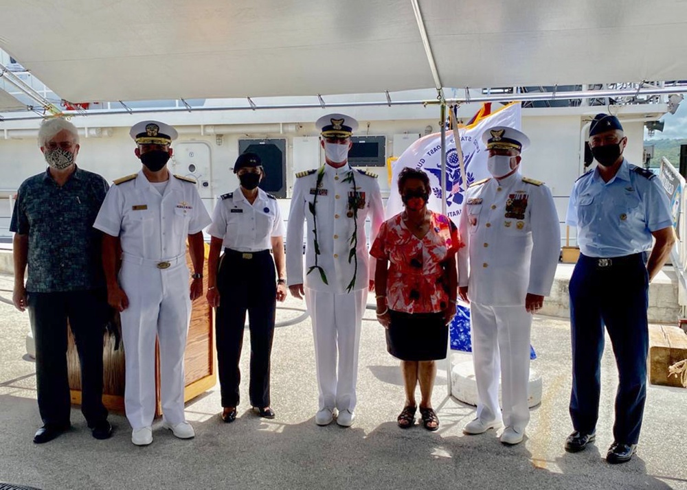 Coast Guard Sector Guam holds change of command ceremony