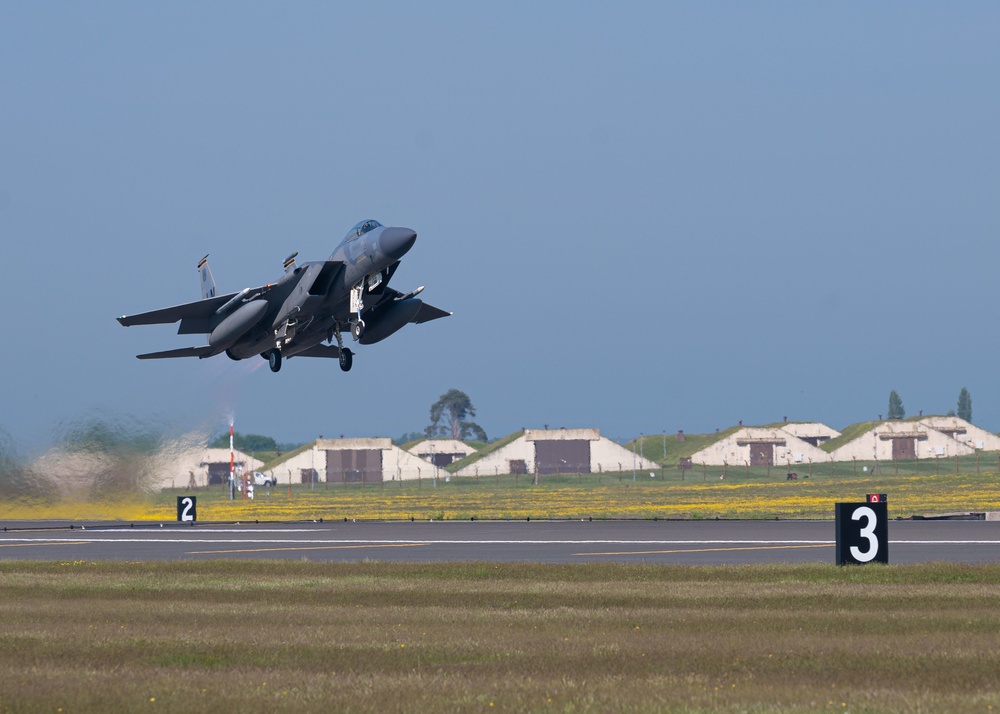 493rd Fighter Squadron Conducts Routine Training