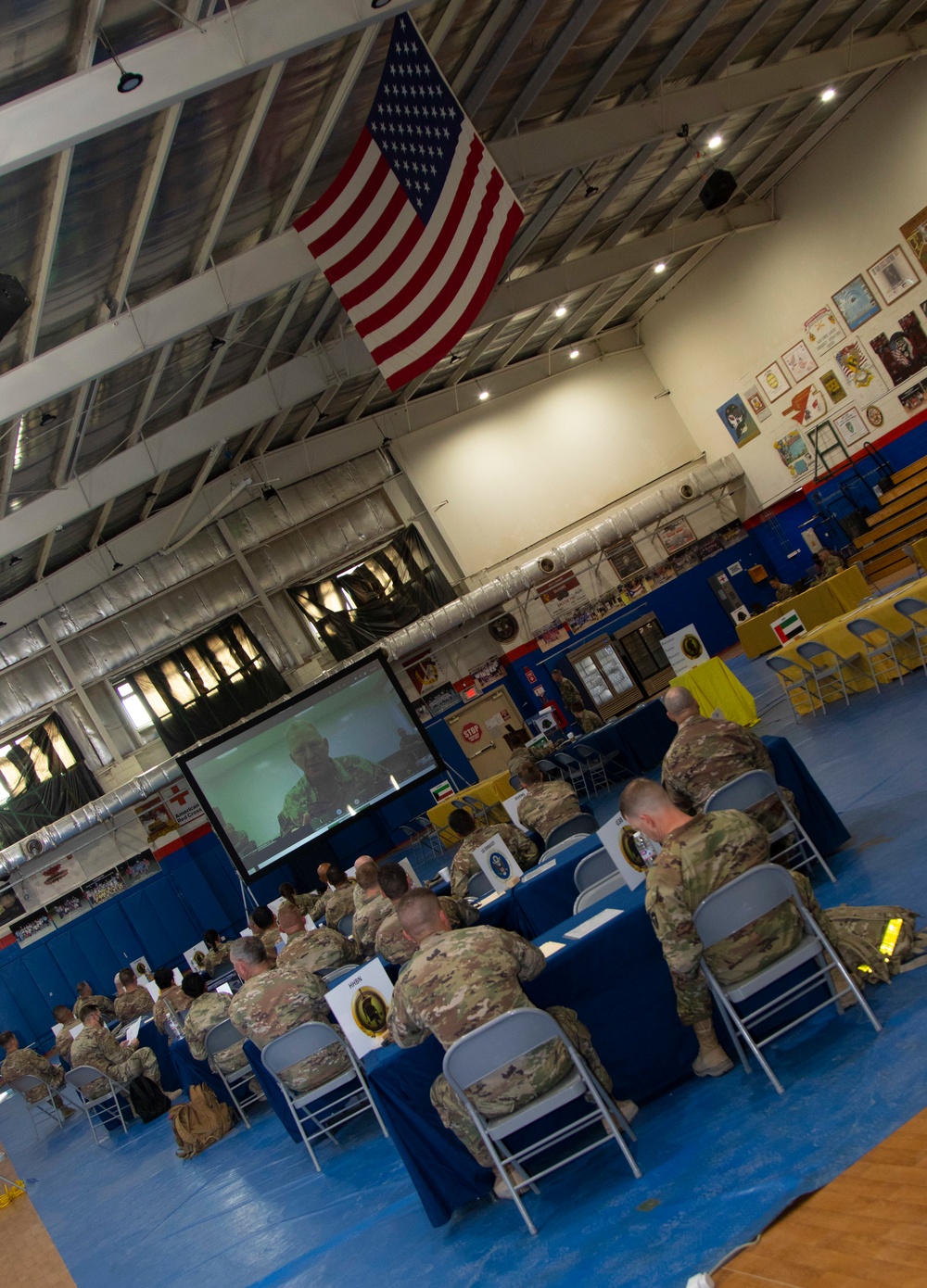 Task Force Spartan command and section leaders attend the TF Spartan Partnership Training Information Resources Conference