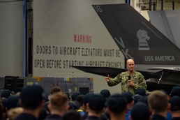 Commander, U.S. 7th Fleet visits USS America