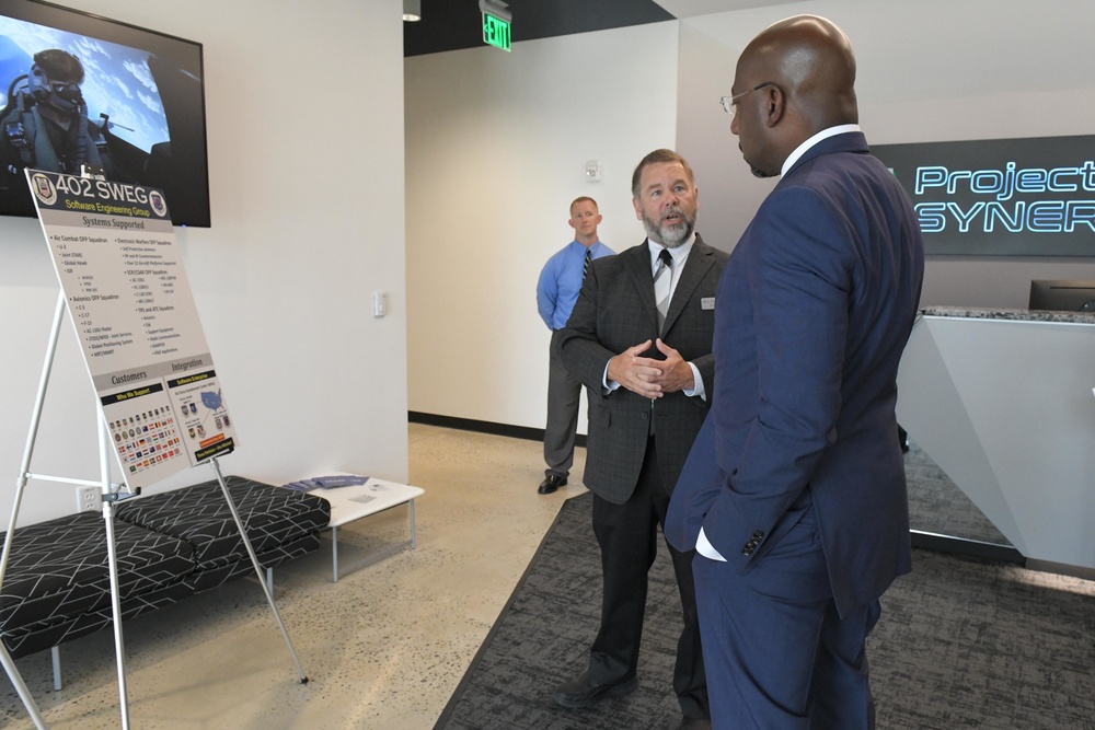 Senator Raphael Warnock visits Robins AFB