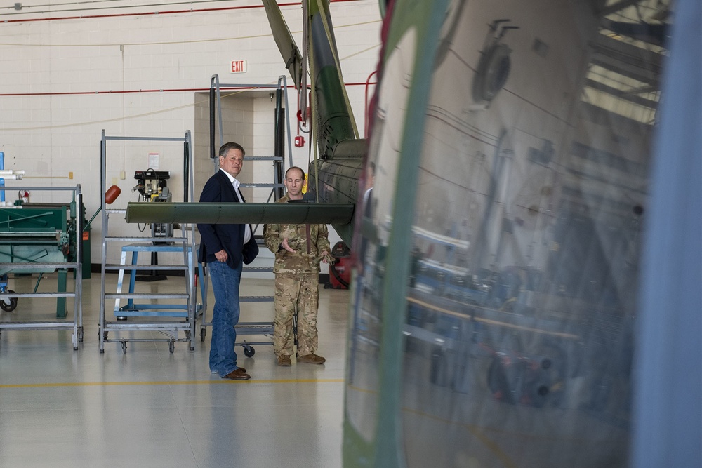 U.S. Senator Steve Daines visits Malmstrom