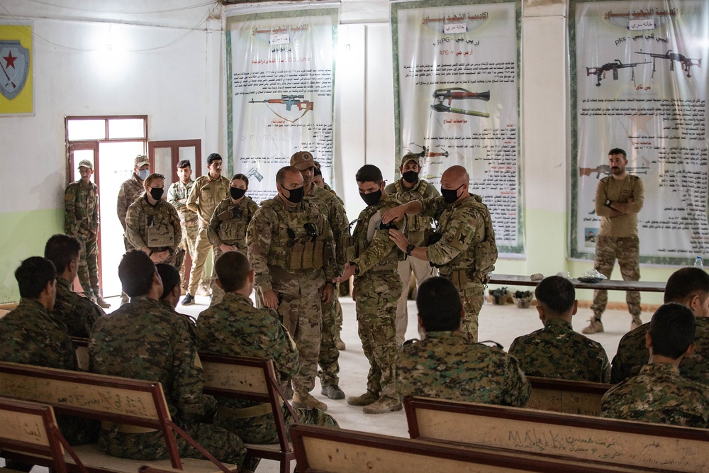TF War Club medics conduct medical class at CPIG Academy
