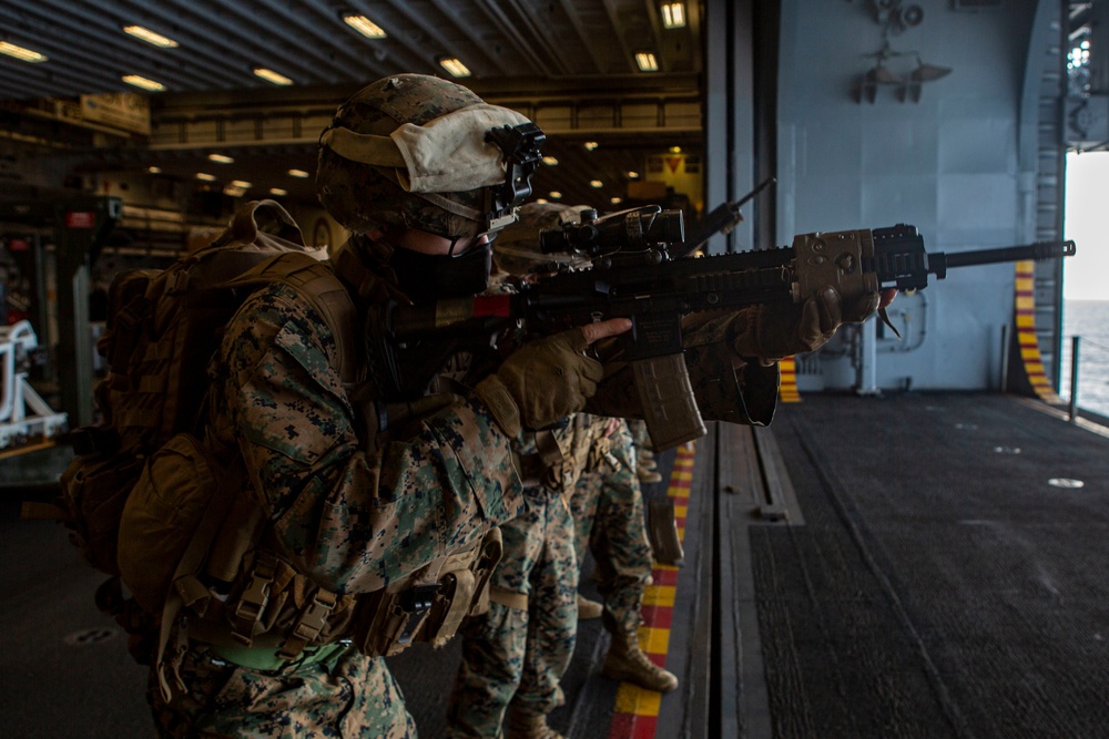 Marines, Sailors learn how to get ready for a raid
