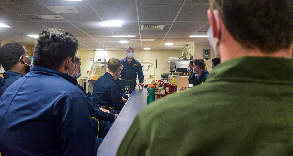 USS John P. Murtha (LPD 26) XO Call with Midshipmen