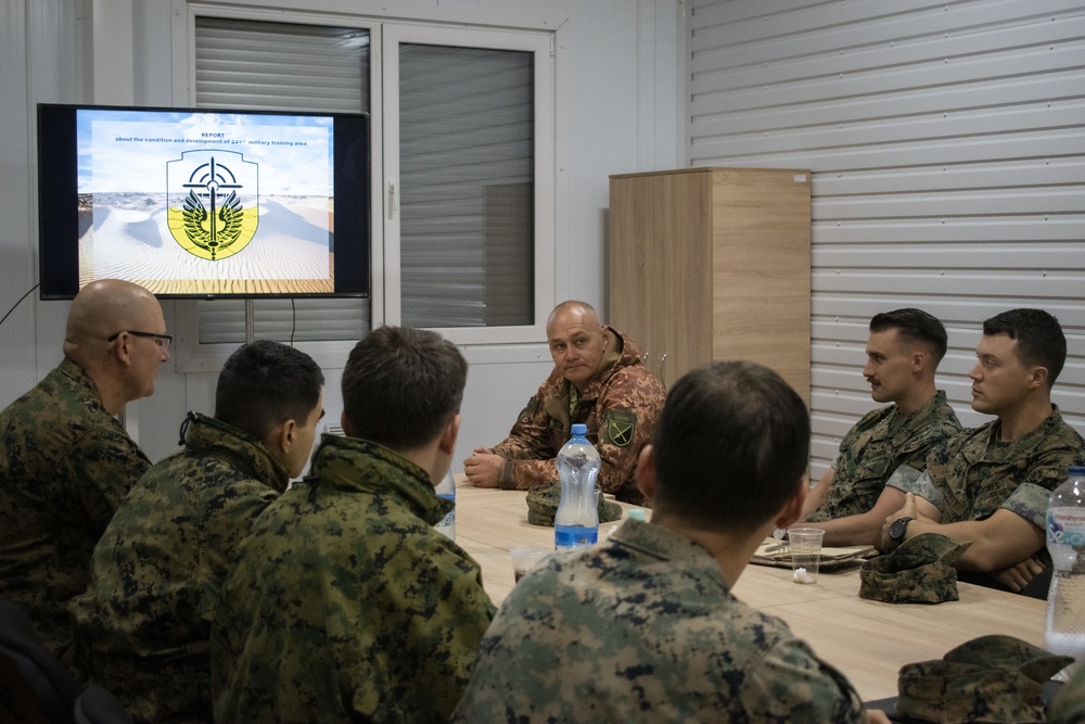 U.S. Marines tour Ukrainian Marine base