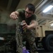 15th MEU Marines, Sailors camouflage rifles