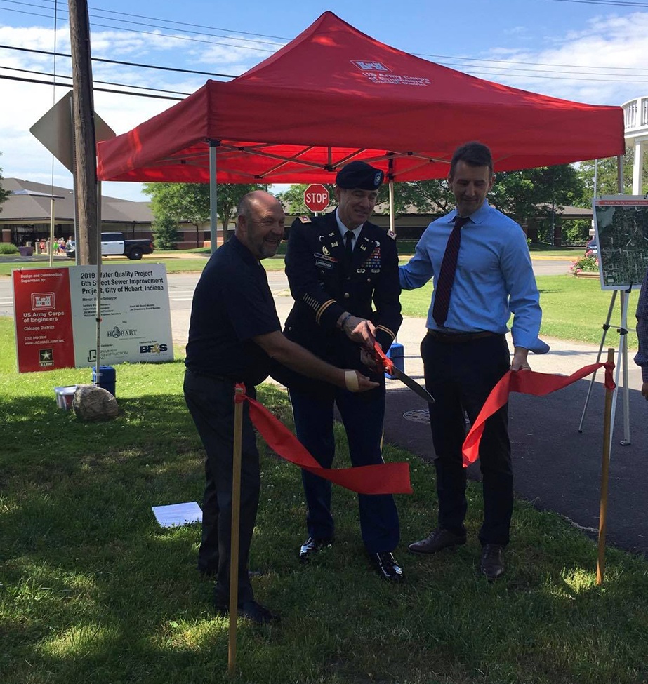 Corps, officials mark end of Hobart sanitary sewer infrastructure improvement project