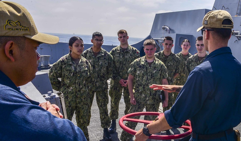 USS John P. Murtha (LPD 26) Midshipmen Tours