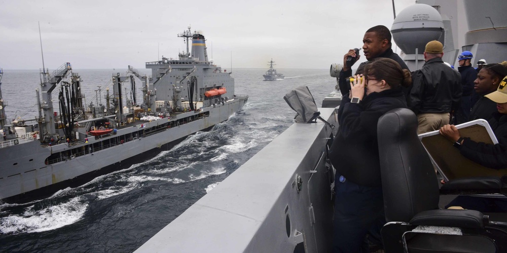 USS John P. Murtha (LPD 26) Replenishment-At-Sea