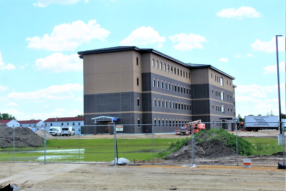 Completion of fiscal ‘19-funded transient training troops barracks project continues closer to completion at Fort McCoy