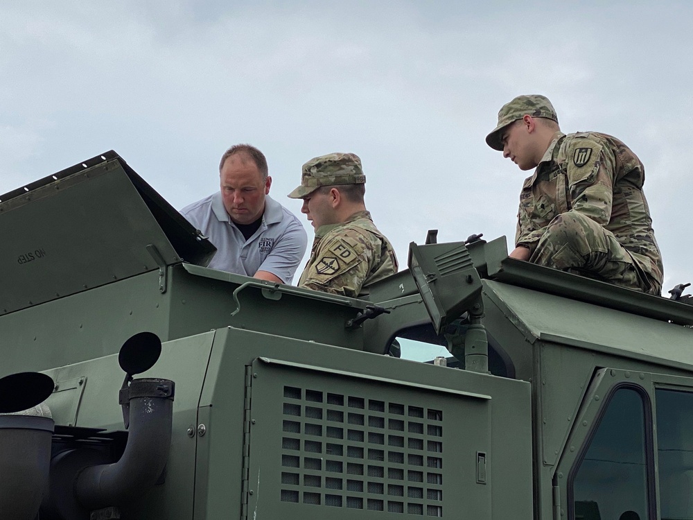 Soldiers Conduct Firefighter Training at Fort McCoy