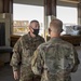 Command Sgt. Maj. Michael Perry visits Soldiers of the Joint Military Mail Terminal