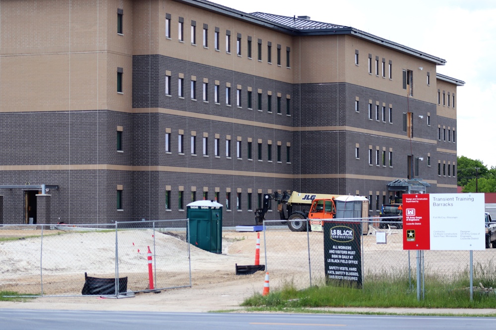 Completion of fiscal ‘19-funded transient training barracks project continues closer to completion at Fort McCoy