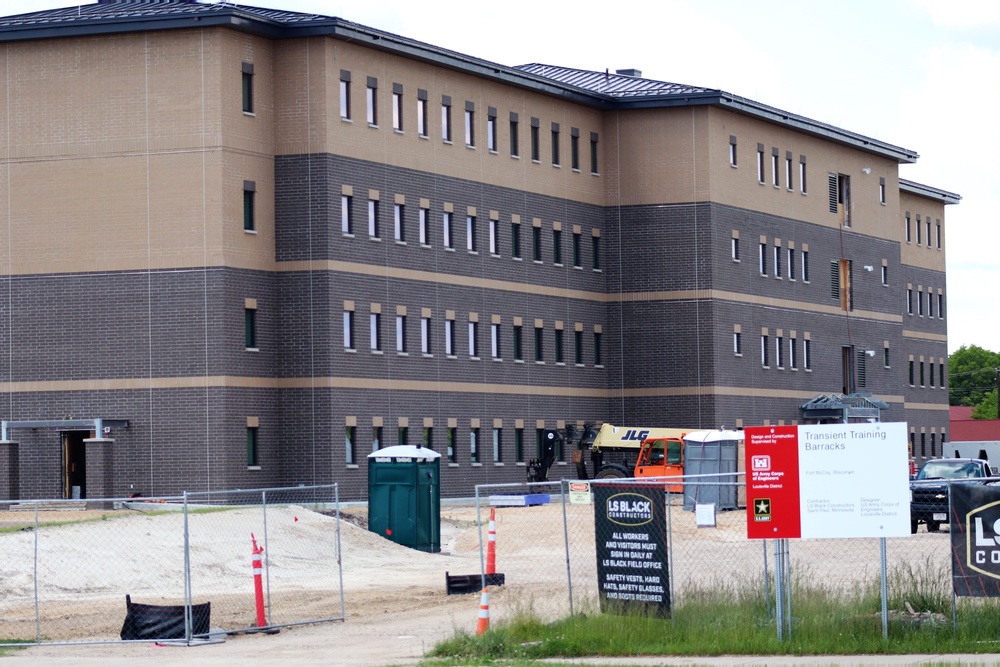 Completion of fiscal ‘19-funded transient training barracks project continues closer to completion at Fort McCoy