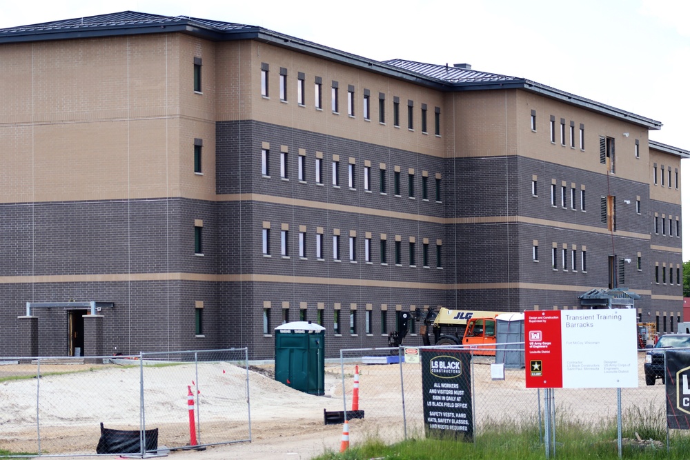 Completion of fiscal ‘19-funded transient training barracks project continues closer to completion at Fort McCoy