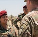 Members of the Combined Joint Task Force meet with the all female Yazidi Company