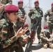 Members of the Combined Joint Task Force meet with the all female Yazidi Company