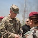 Members of the Combined Joint Task Force meet with the all female Yazidi Company