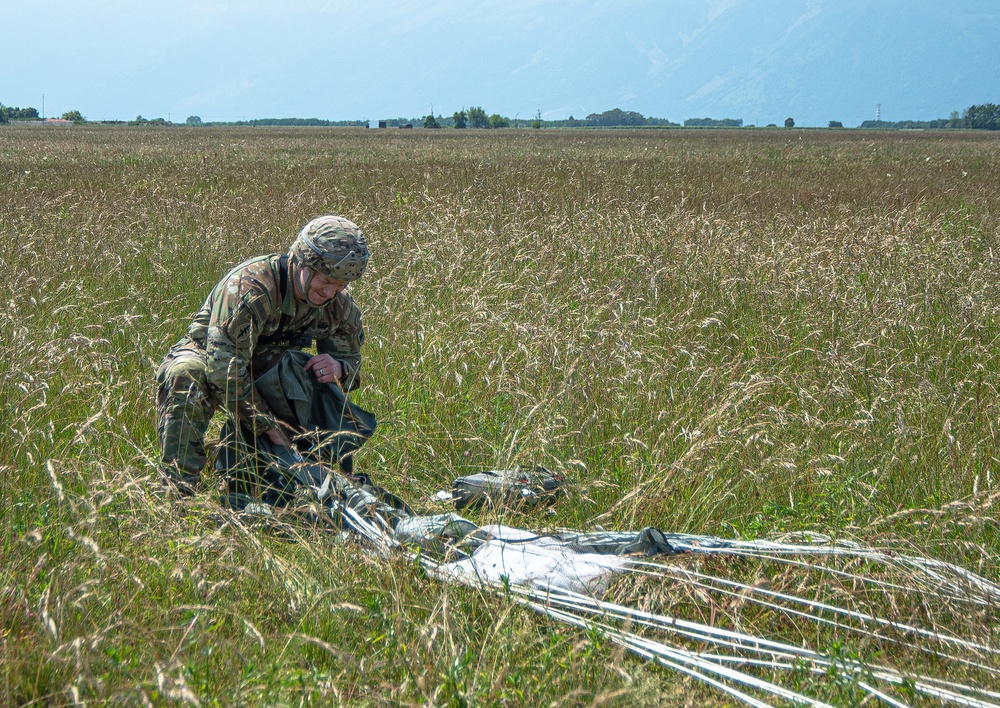 Recovering T-11 Parachute