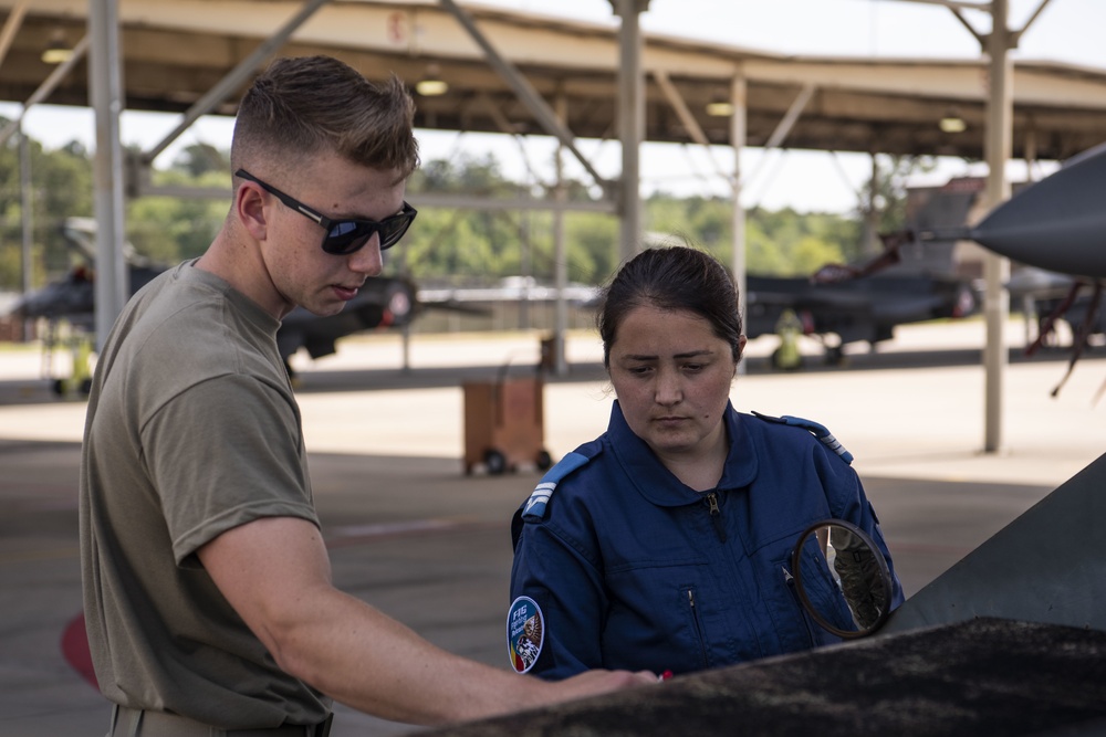 Romanian Visit Continues Partnership With Dannelly Field Maintainers