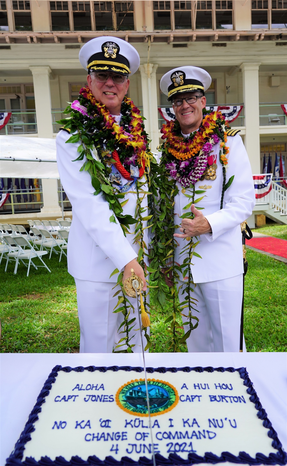 Pearl Harbor Naval Shipyard bids Aloha ‘Oe to Capt. Burton, Welcomes Capt. Jones