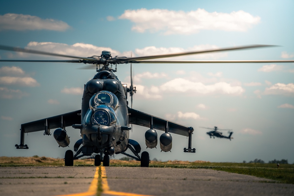 Building Interoperability: 12th CAB and Hungarian attack helicopter units cross-train aviators