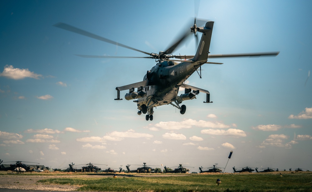 Building Interoperability: 12th CAB and Hungarian attack helicopter units cross-train aviators