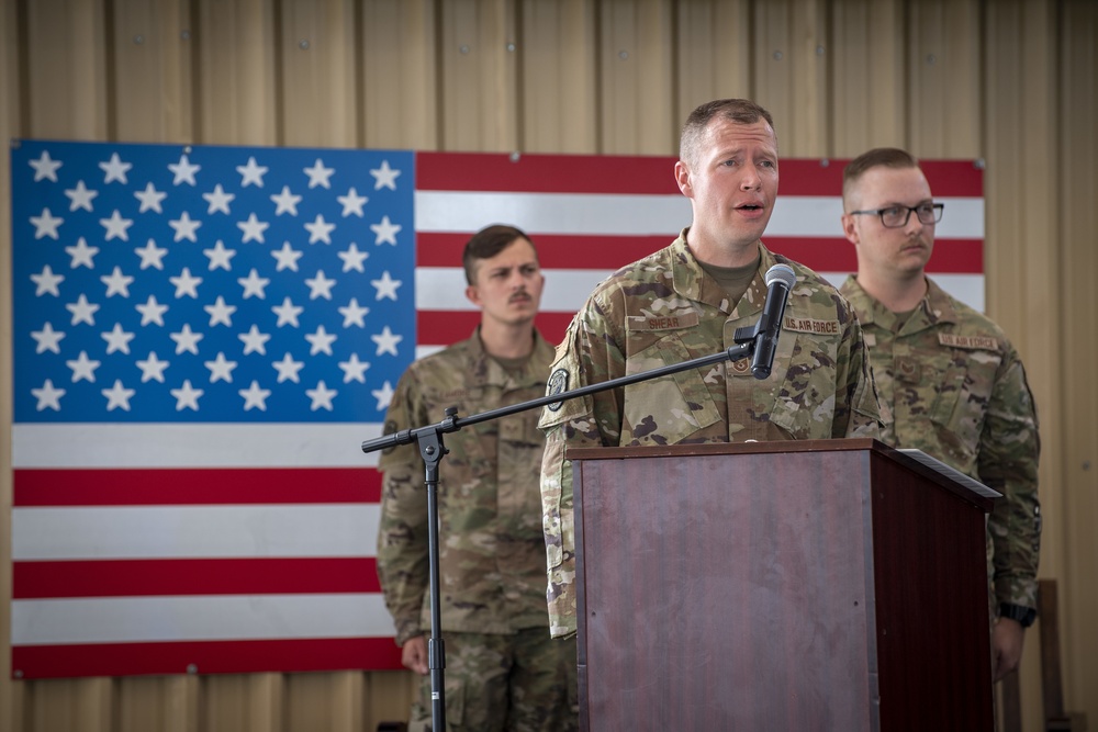 380th Expeditionary Security Forces Squadron Change of Command Ceremony