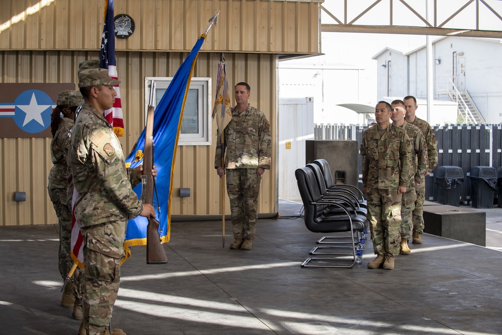 380th Expeditionary Security Forces Squadron Change of Command Ceremony