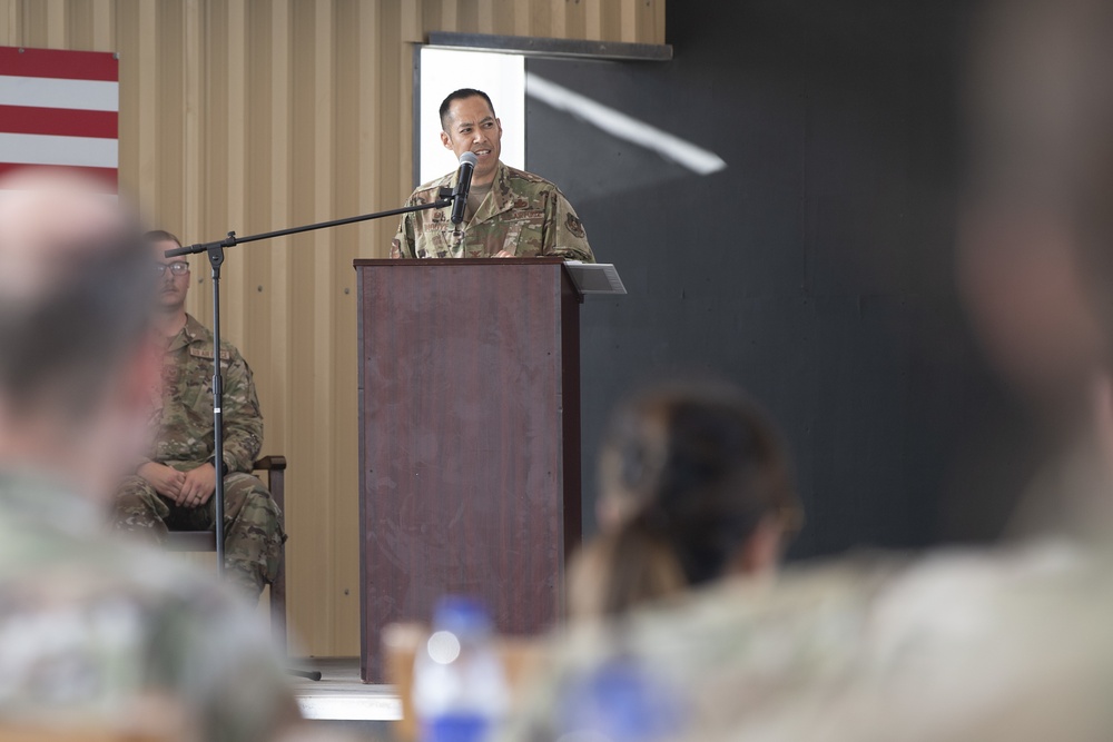 380th Expeditionary Security Forces Squadron Change of Command Ceremony