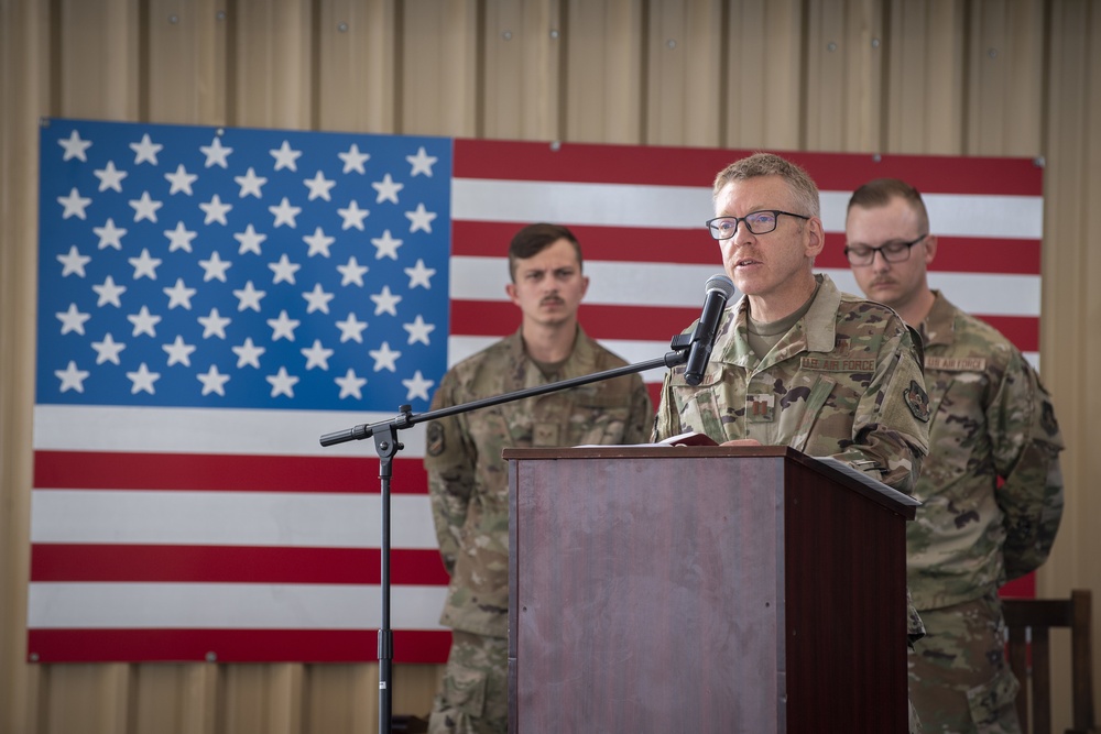 380th Expeditionary Security Forces Squadron Change of Command Ceremony